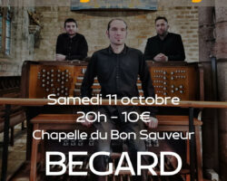 Thumbnail for the post titled: Concert du trio Pêr-Vari Kervarec à l&rsquo;abbaye de Bégard 11.10